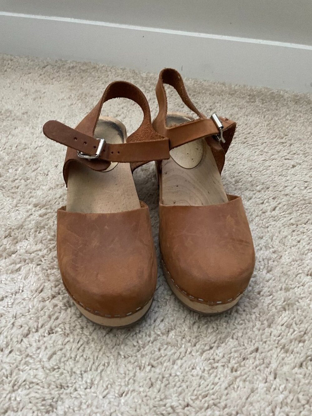 Lotta from Stockholm Tan Clogs